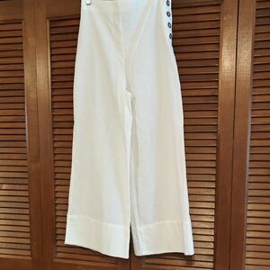 NWT Good Luck Gem White Linen Pants